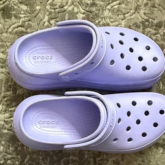 Crocs Women’s Platform Clog - Purple - Picture 2 of 4